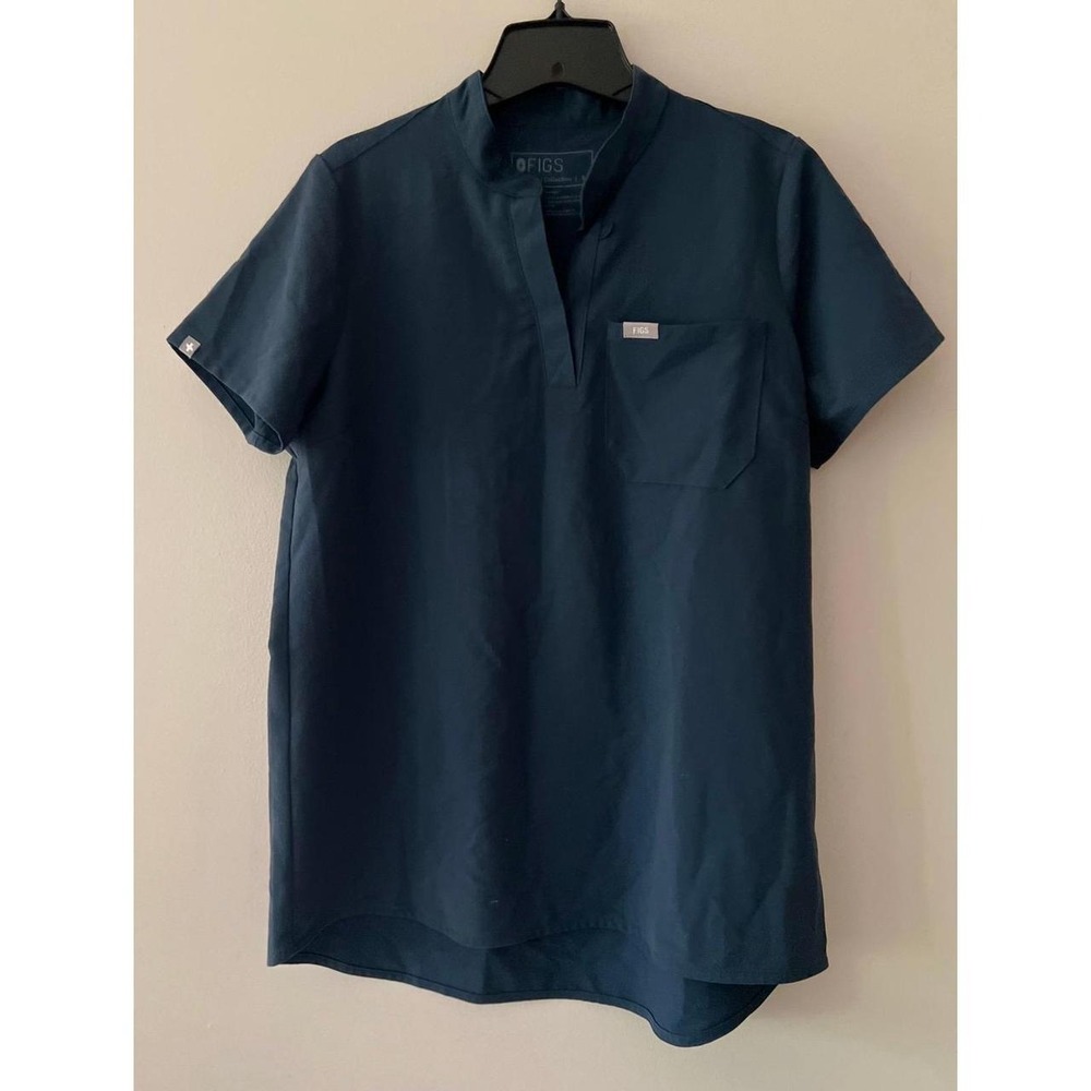 FIGS Women's Kitale Maternity Scrub Top Dark Teal Small